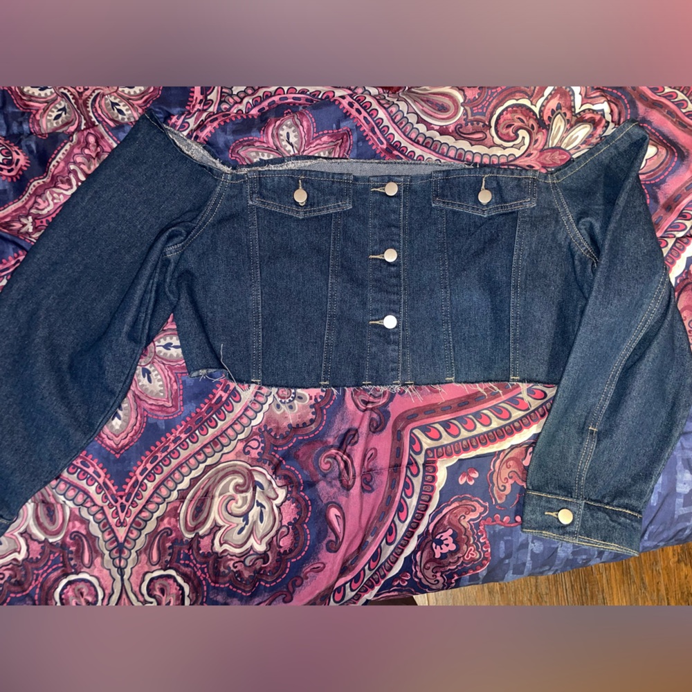 Denim crop top NEW